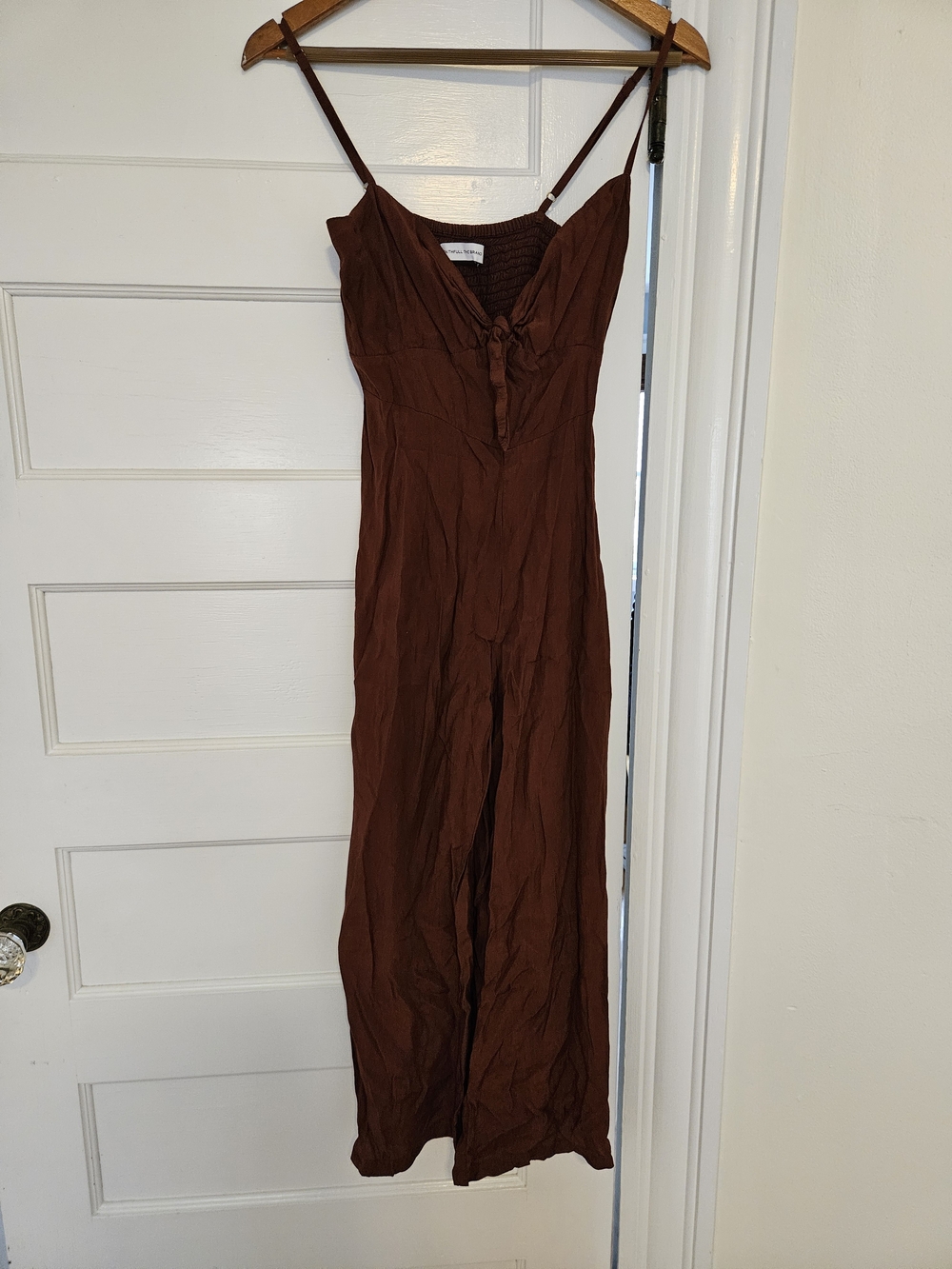 Rust Spaghetti Strap Jumpsuit